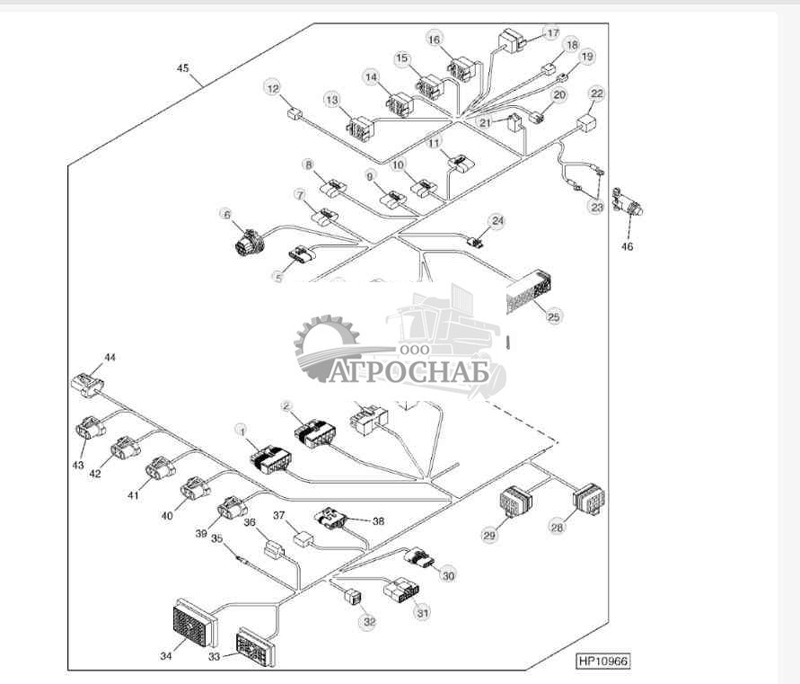 Main Cab Wiring Harness 